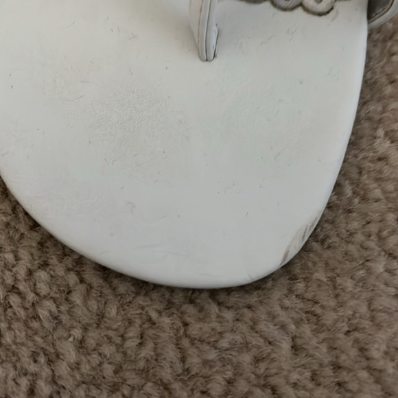 Rampage white strapy heels for summer. Lightly worn. Size 9M - Picture 5 of 6